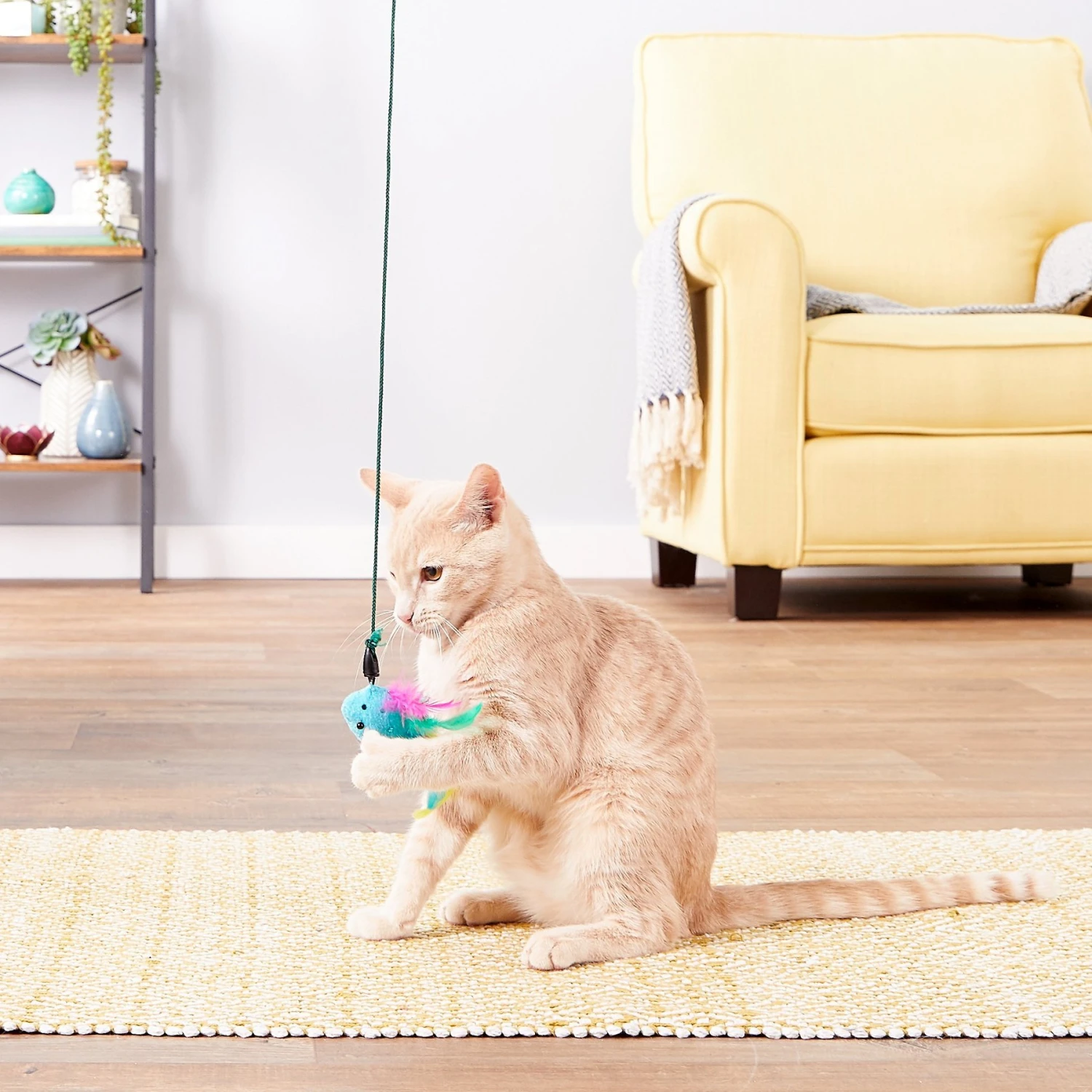 Petlinks Plume Crazy Wand Cat Toy, Color Varies - Image 3