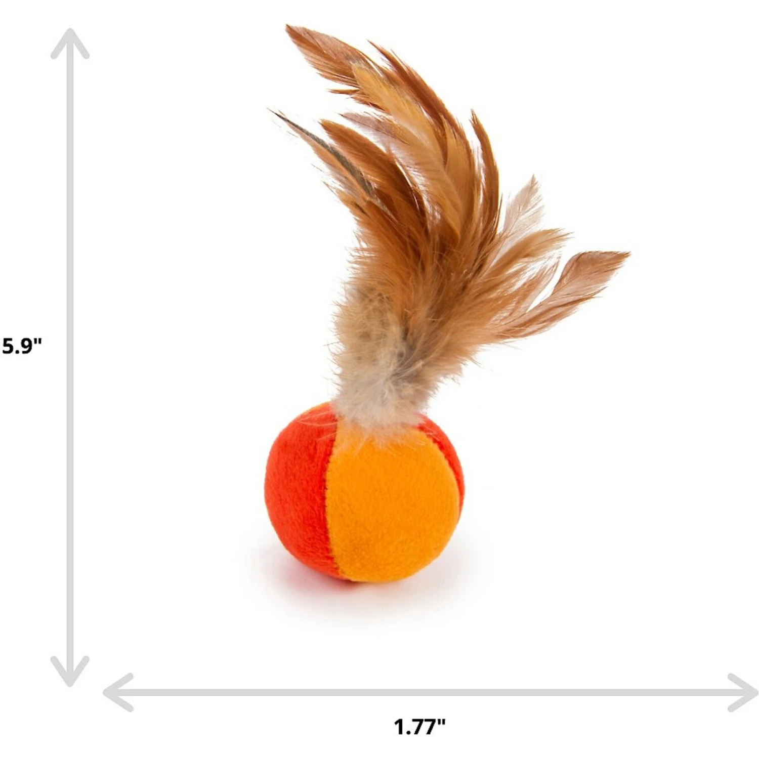 SmartyKat Flutter Balls Feathery Cat Toy - Image 2