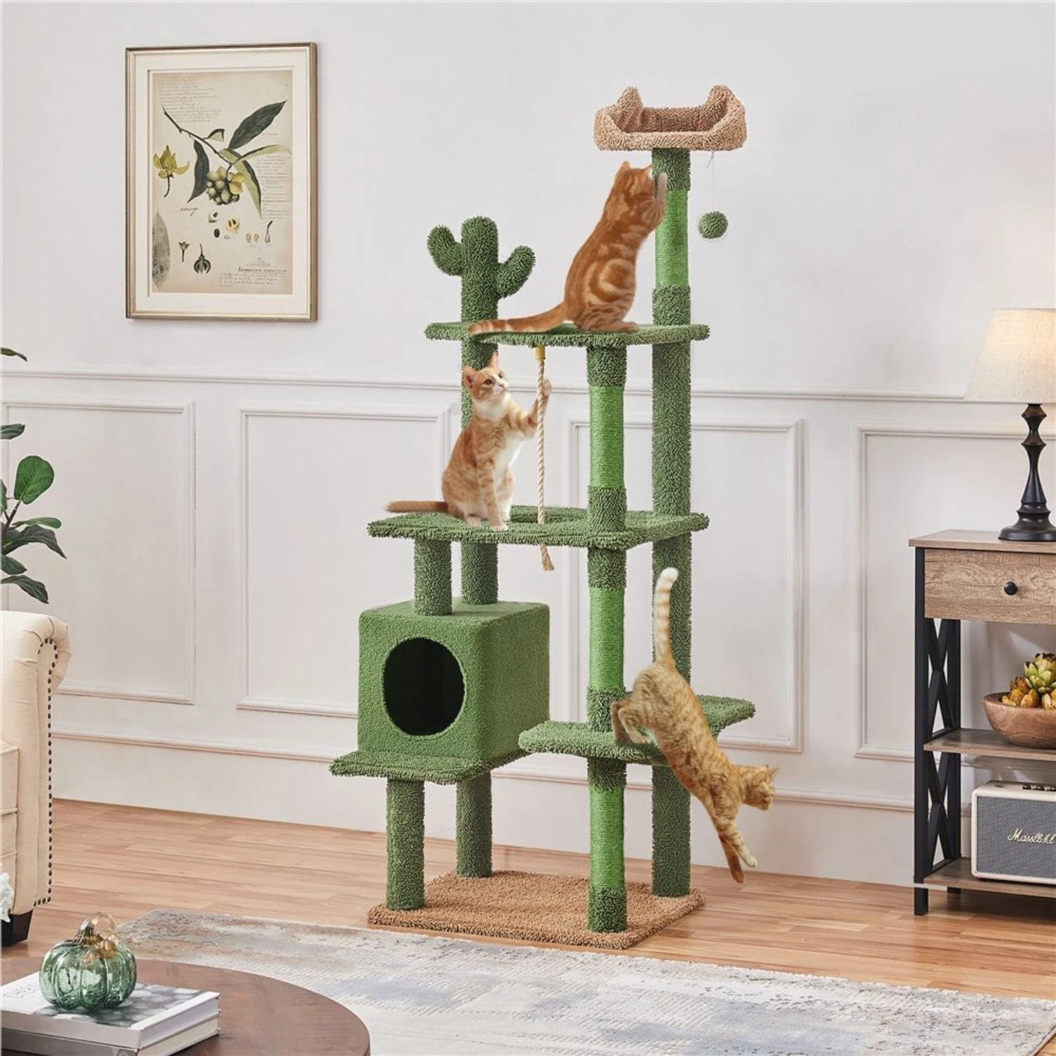 Yaheetech Cactus 70.5-in Cat Tree