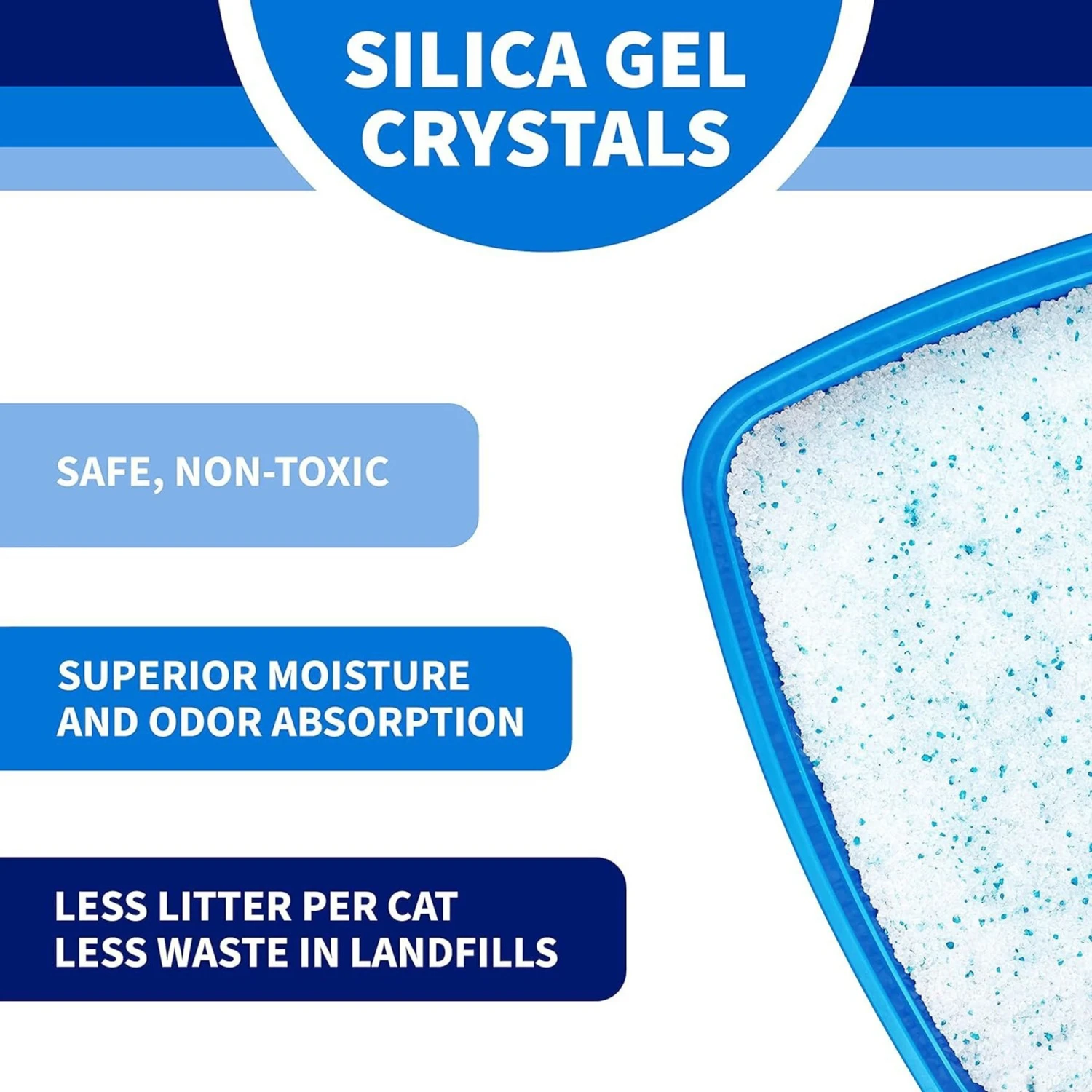 Litter Pearls Tracksless Unscented Non-Clumping Crystal Cat Litter - Image 2