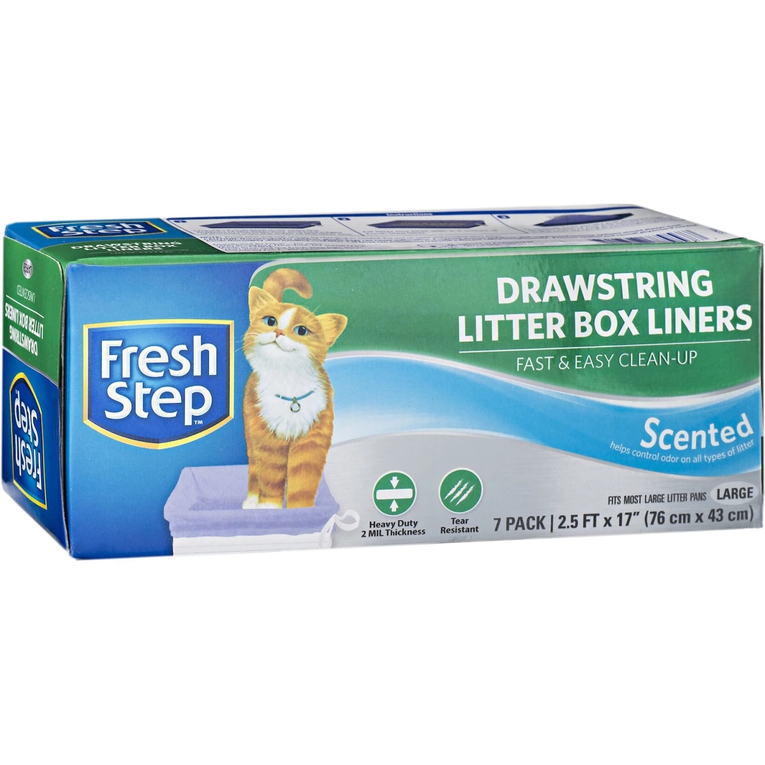 Fresh Step Products Drawstring Scented Litter Box Liner, 7 Count