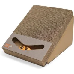 K&H Pet Products Scratch, Ramp & Track Cat Scratcher Toy With Catnip
