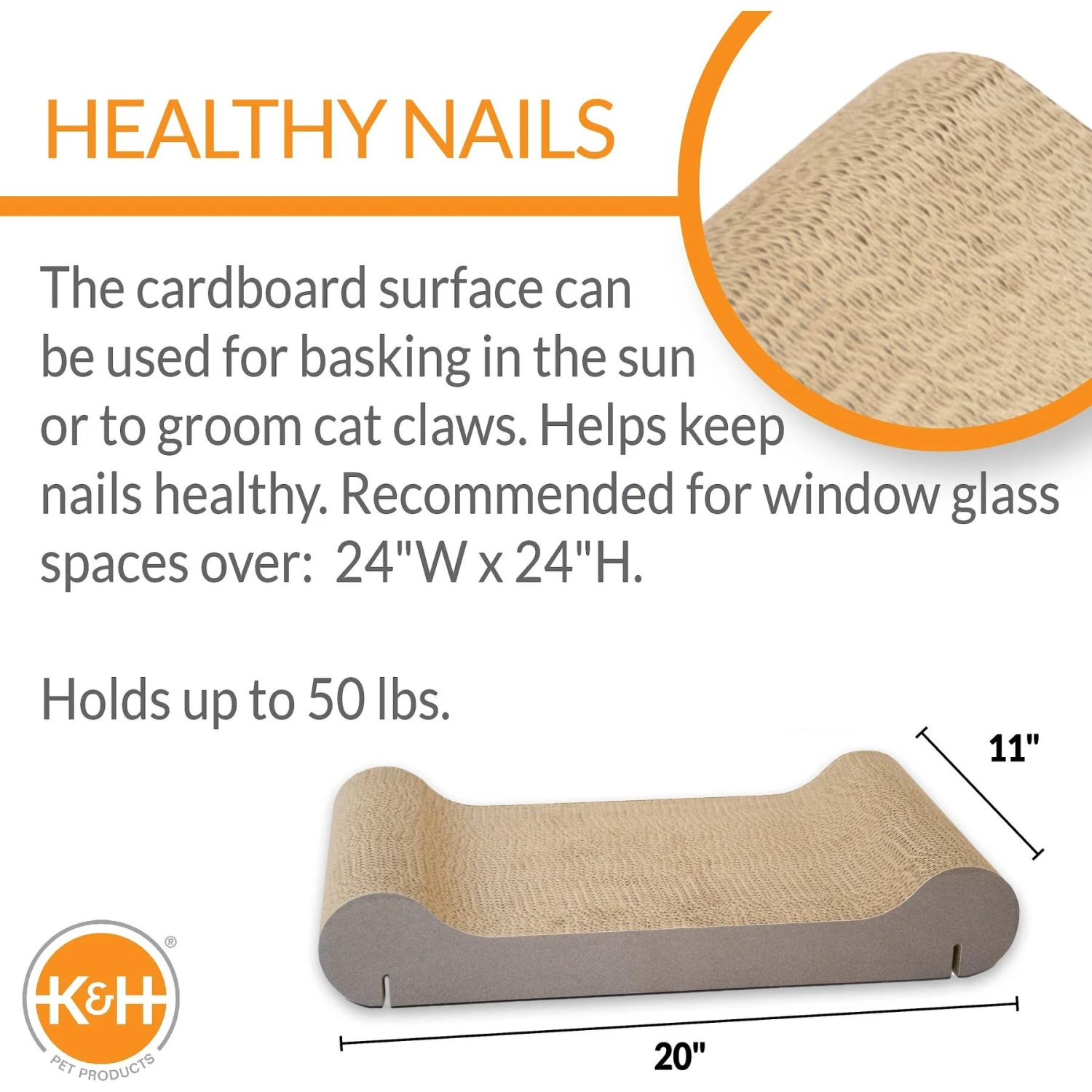 K&H Pet Products EZ Mount Window Scratcher Kitty Sill - Image 2