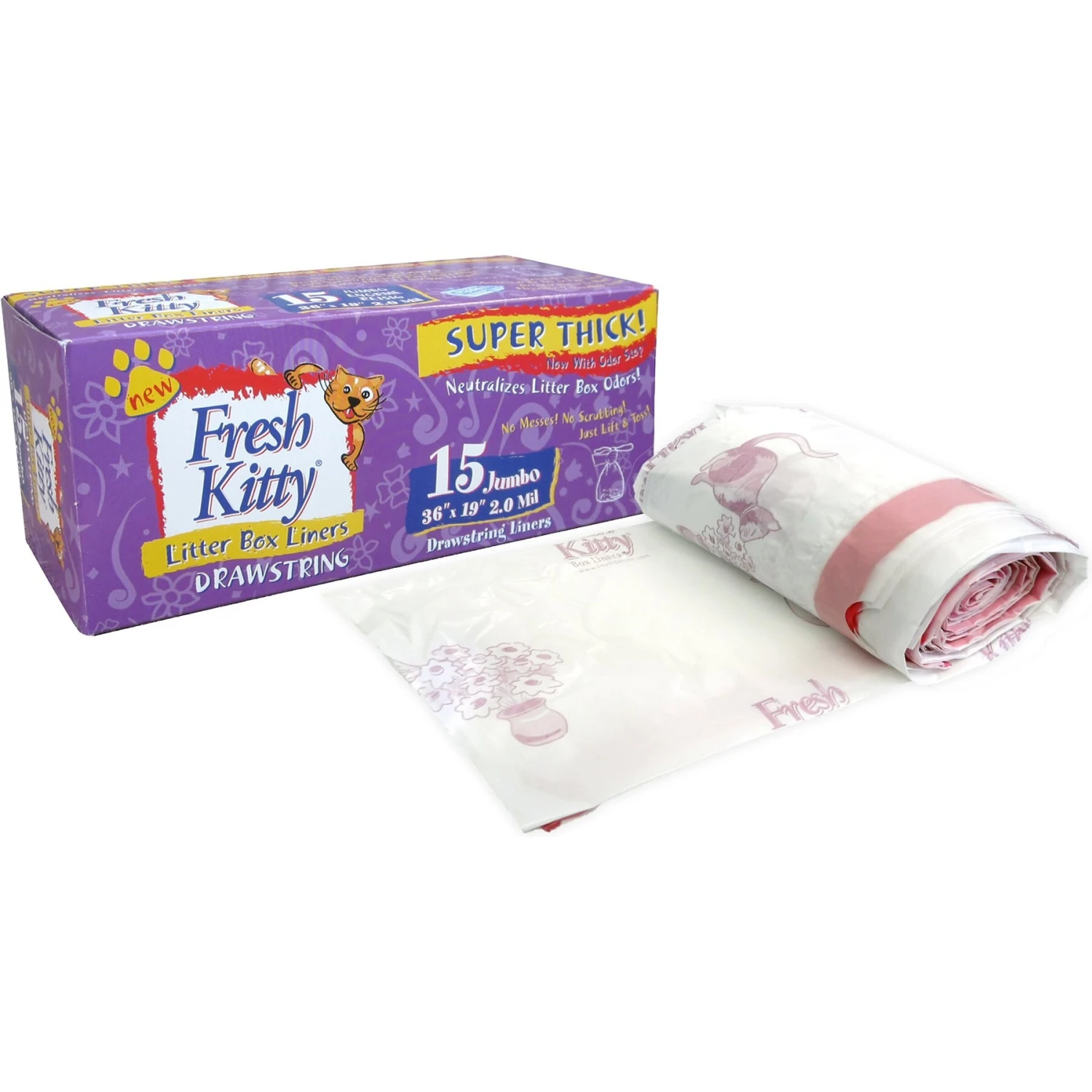 Fresh Kitty Jumbo Thick Litter Box Liners - Image 2