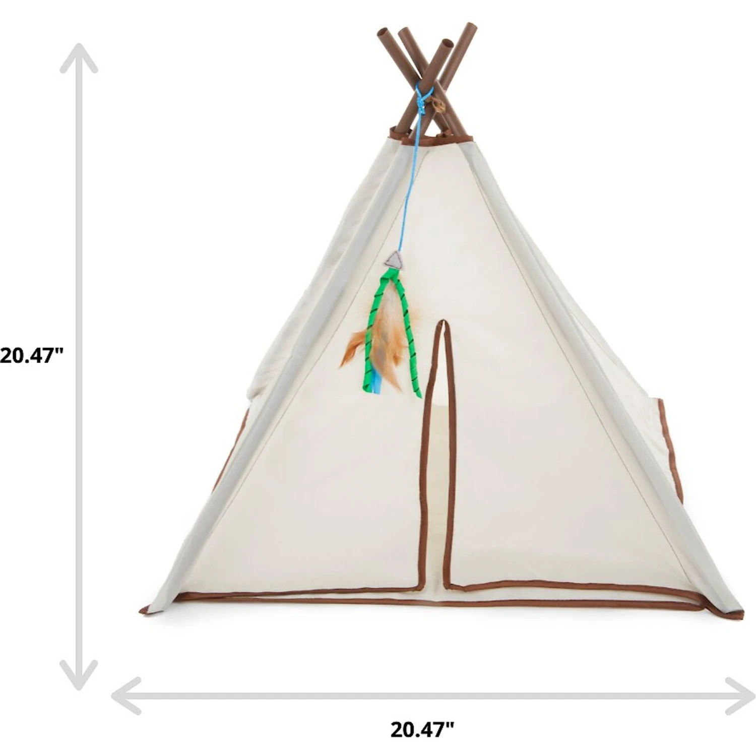 SmartyKat Kitty Camp TeePee Cat Toy - Image 2