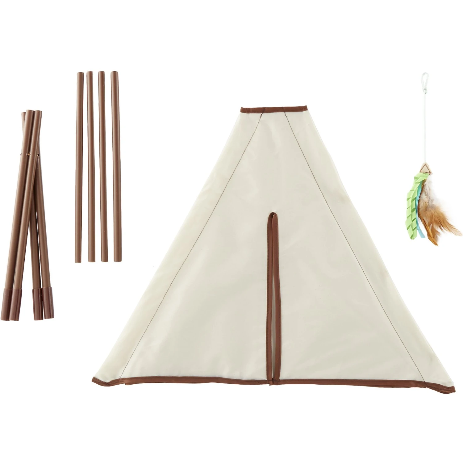 SmartyKat Kitty Camp TeePee Cat Toy - Image 5