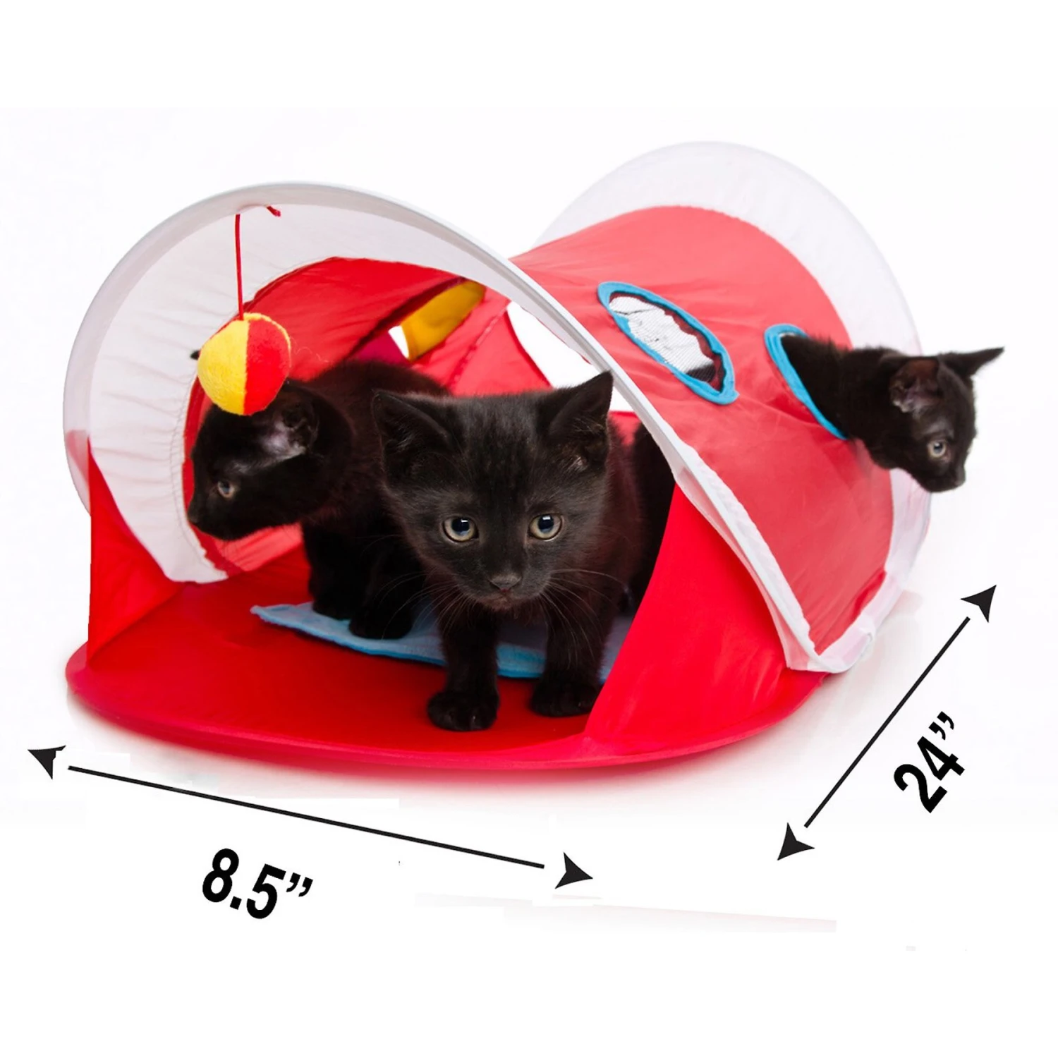 Hartz Just For Cats Peek & Play Pop-Up Tent Cat Toy - Image 2