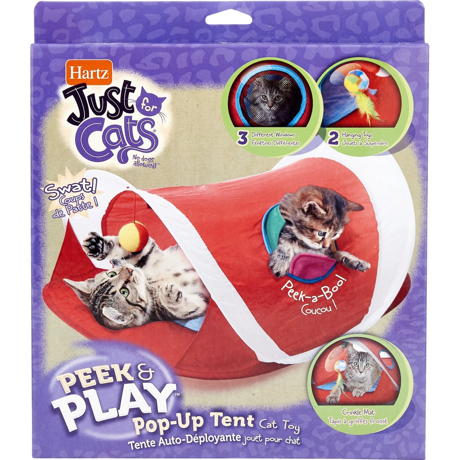 Hartz Just For Cats Peek & Play Pop-Up Tent Cat Toy - Image 7