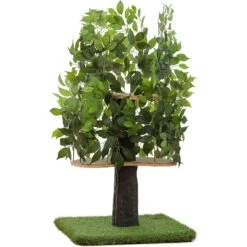 On2Pets 48-in Medium Square Modern Cat Tree