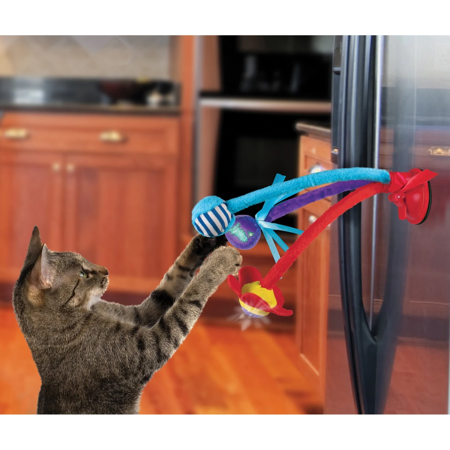 KONG Connects Bat 'N Spring Cat Toy - Image 4