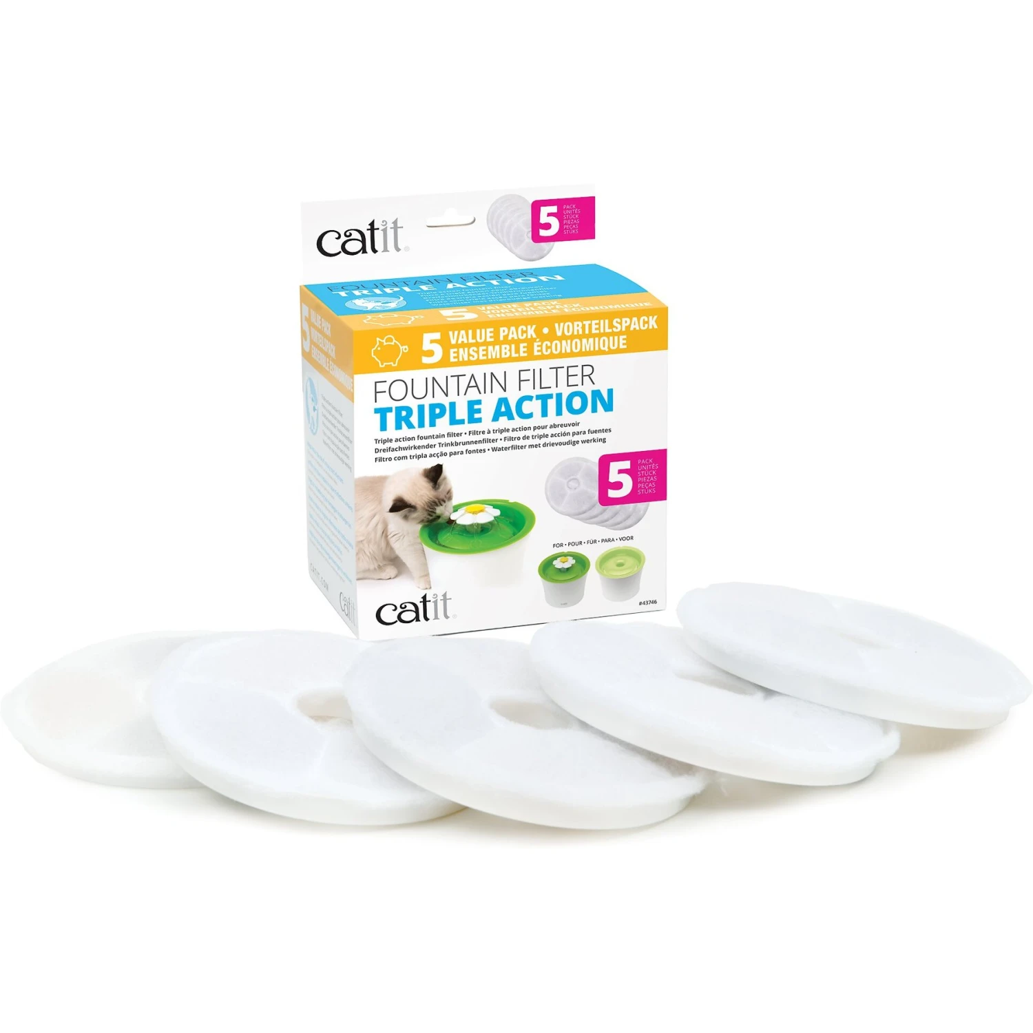 Catit Triple Action Pet Fountain Filter