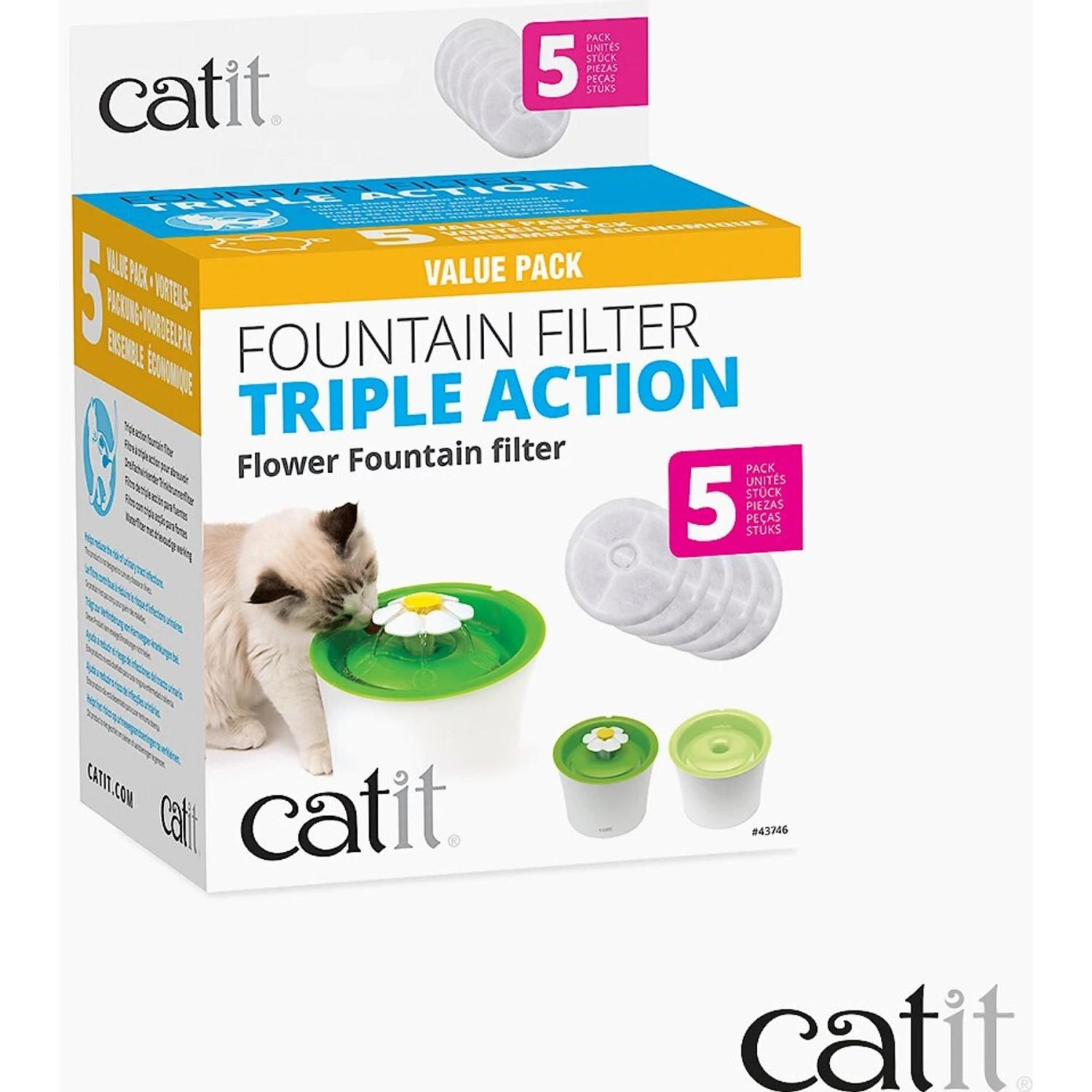Catit Triple Action Pet Fountain Filter - Image 6