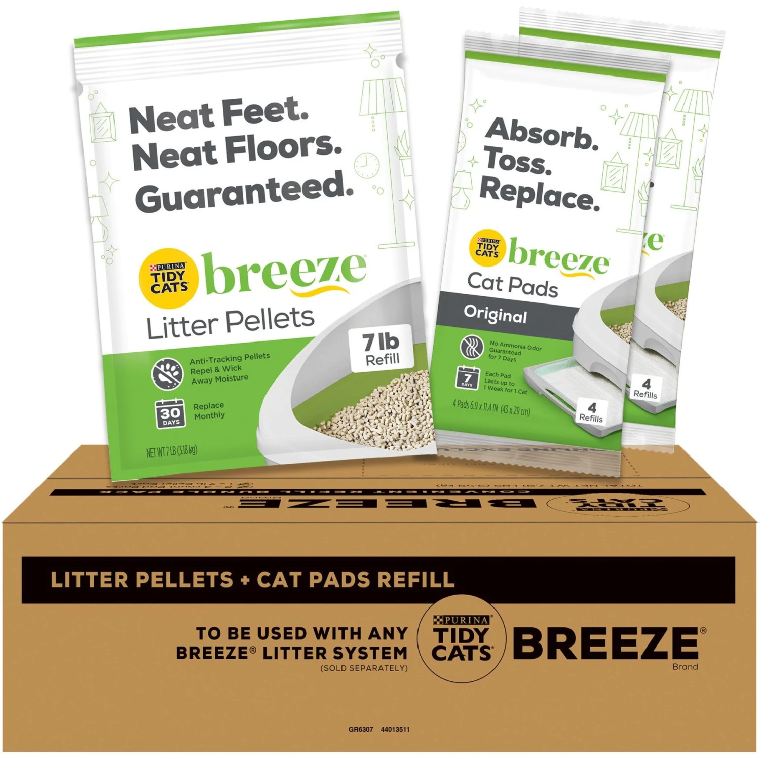 Tidy Cats Breeze Cat Pads & Litter Pellets Bundle Pack