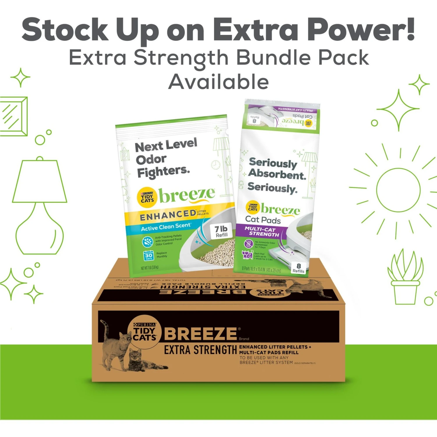 Tidy Cats Breeze Cat Pads & Litter Pellets Bundle Pack - Image 5