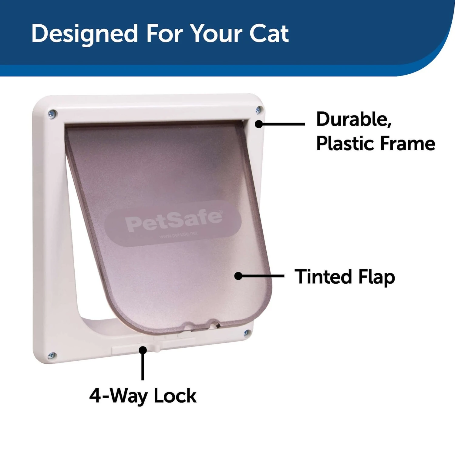 PetSafe 4-Way Locking Pet Door, Up To 15-lbs - Image 3