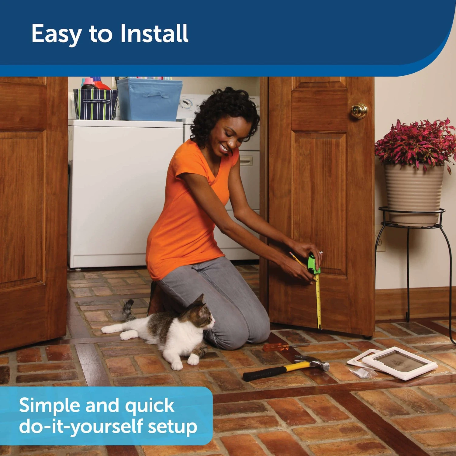 PetSafe 4-Way Locking Pet Door, Up To 15-lbs - Image 4