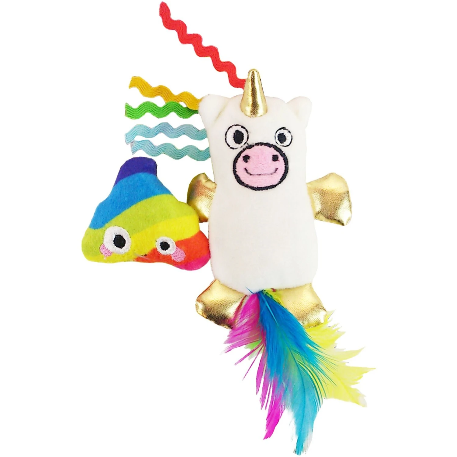 Mad Cat Mewnicorn & Rainbow Poop Catnip & Silvervine Cat Toy