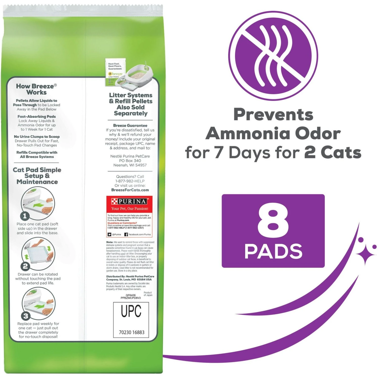 Tidy Cats Breeze Multi-Cat Strength Cat Pads - Image 2