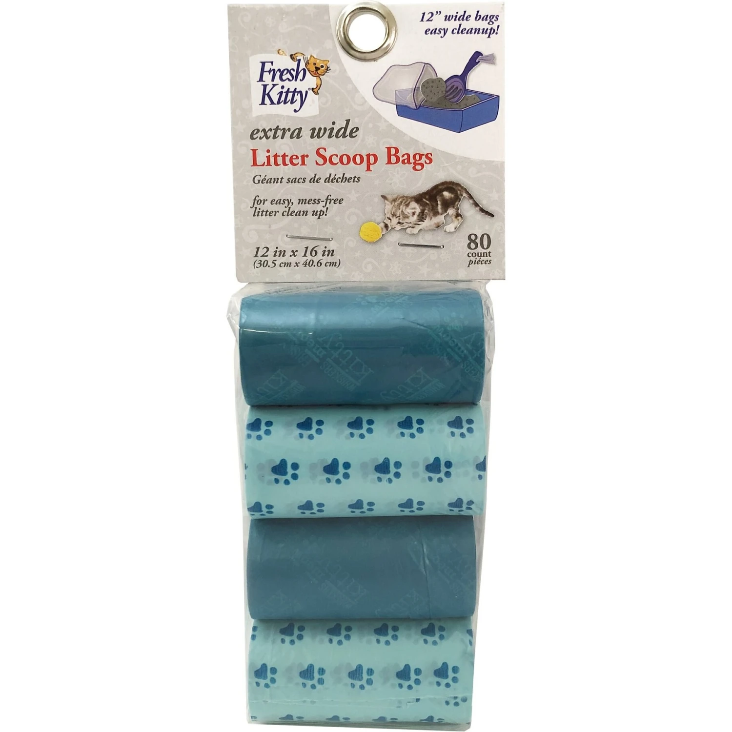 Fresh Kitty Deluxe Cat Litter Scoop Waste Bag Refills, Color Varies - Image 2