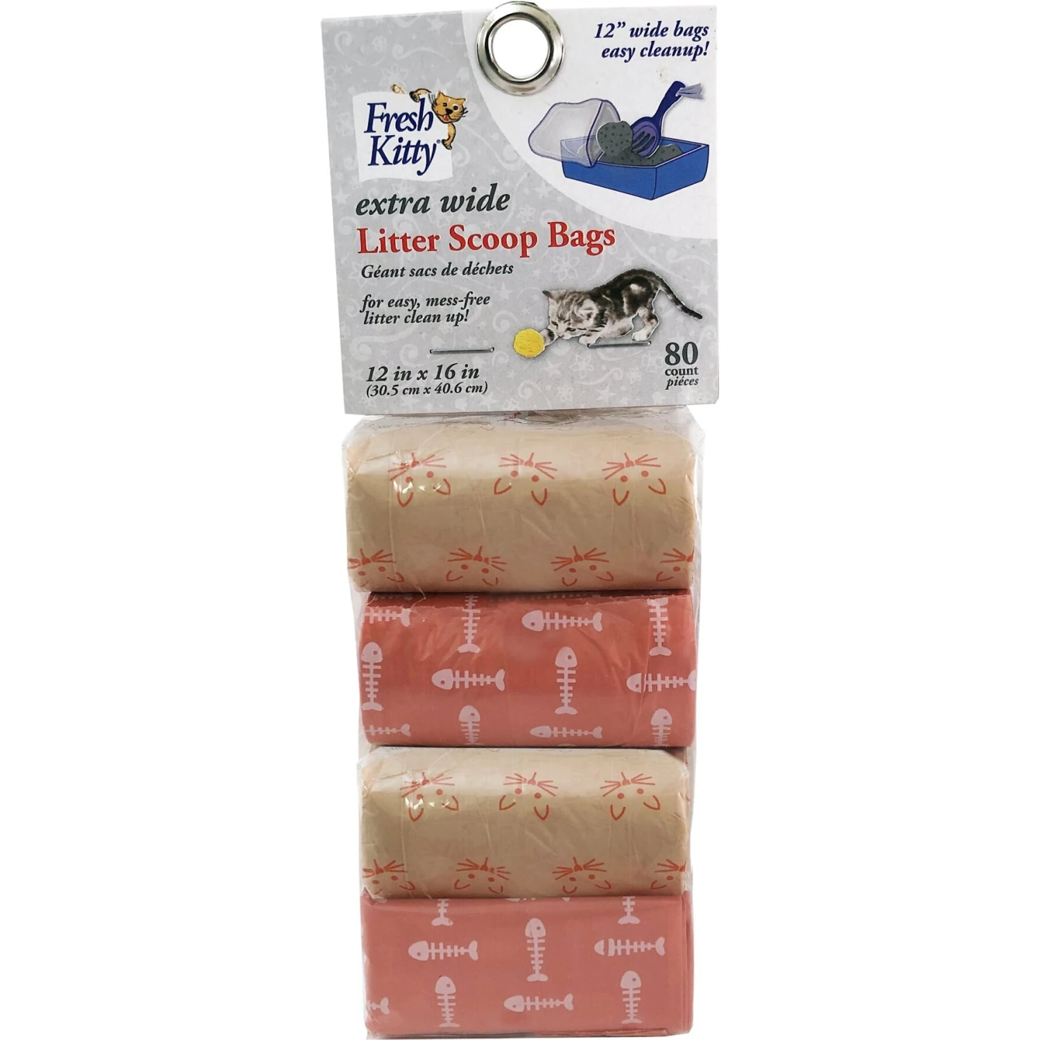 Fresh Kitty Deluxe Cat Litter Scoop Waste Bag Refills, Color Varies - Image 3