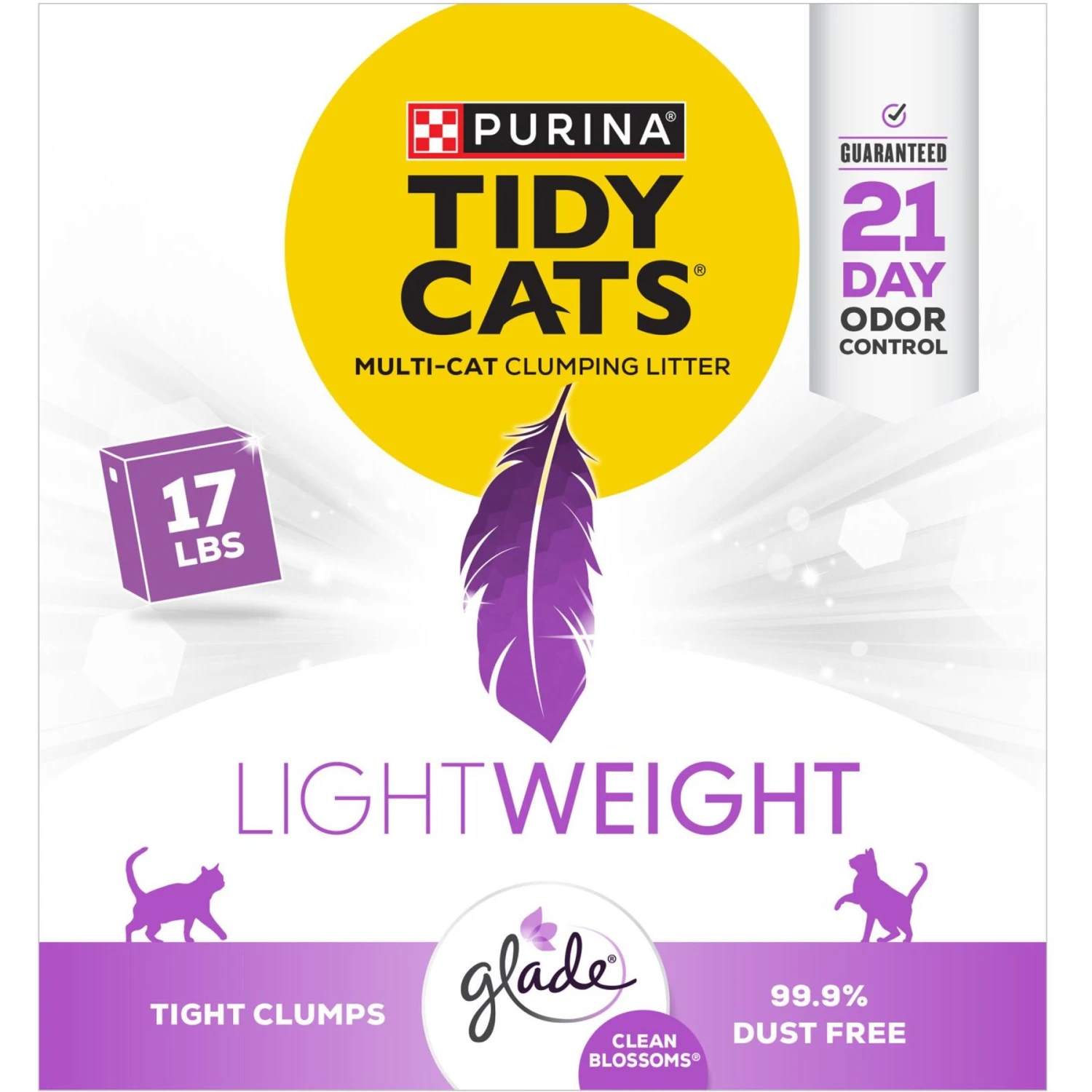 Tidy Cats Lightweight Glade Blossoms Scented Clumping Clay Cat Litter