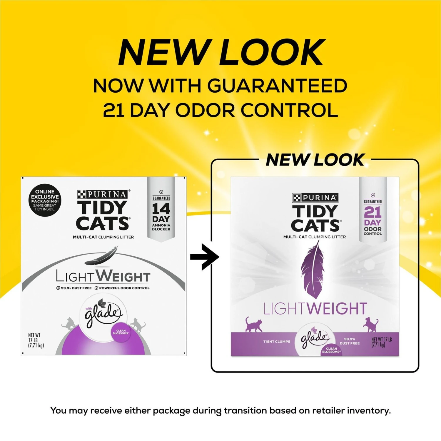 Tidy Cats Lightweight Glade Blossoms Scented Clumping Clay Cat Litter - Image 2