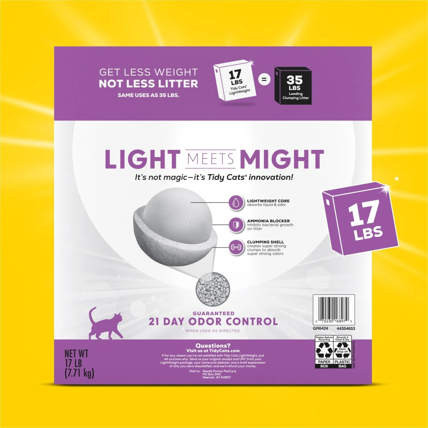 Tidy Cats Lightweight Glade Blossoms Scented Clumping Clay Cat Litter - Image 3