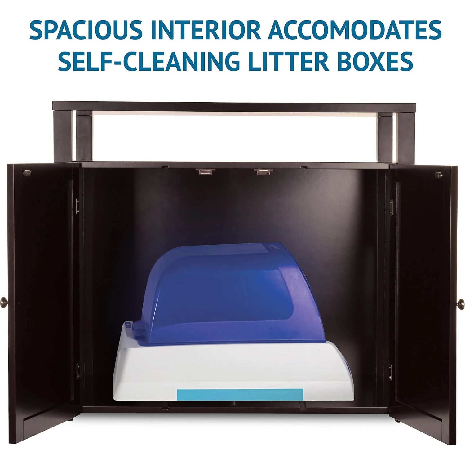 Arf Pets Enclosed Table Cat Litter Box - Image 3