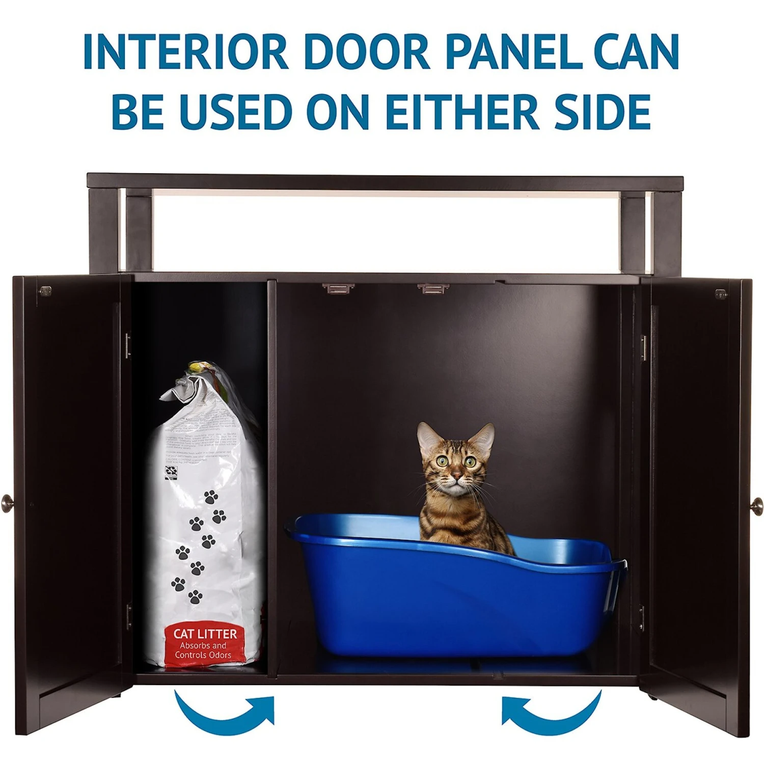 Arf Pets Enclosed Table Cat Litter Box - Image 5