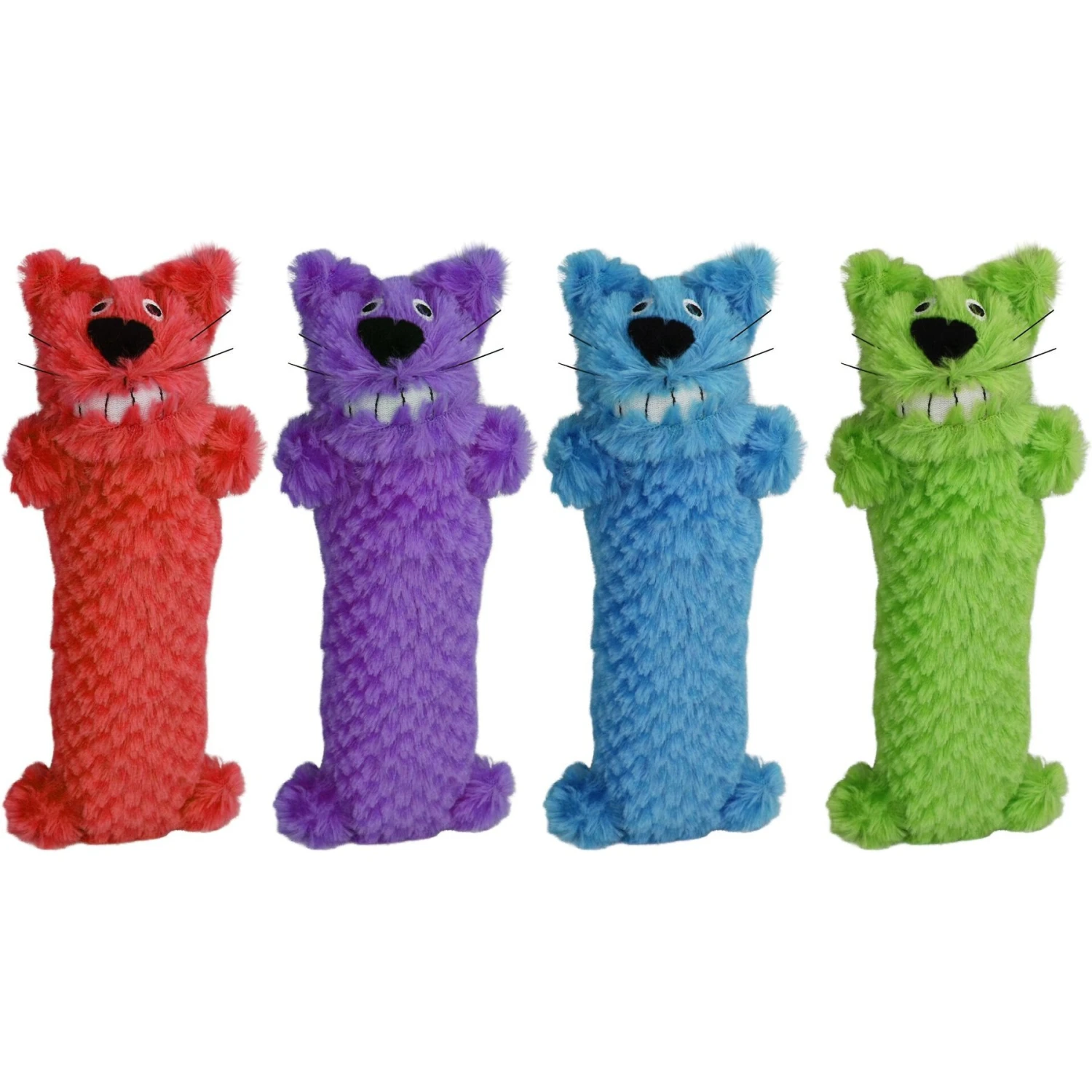Multipet Loofa Plush Cat Toy With Catnip, Color Varies