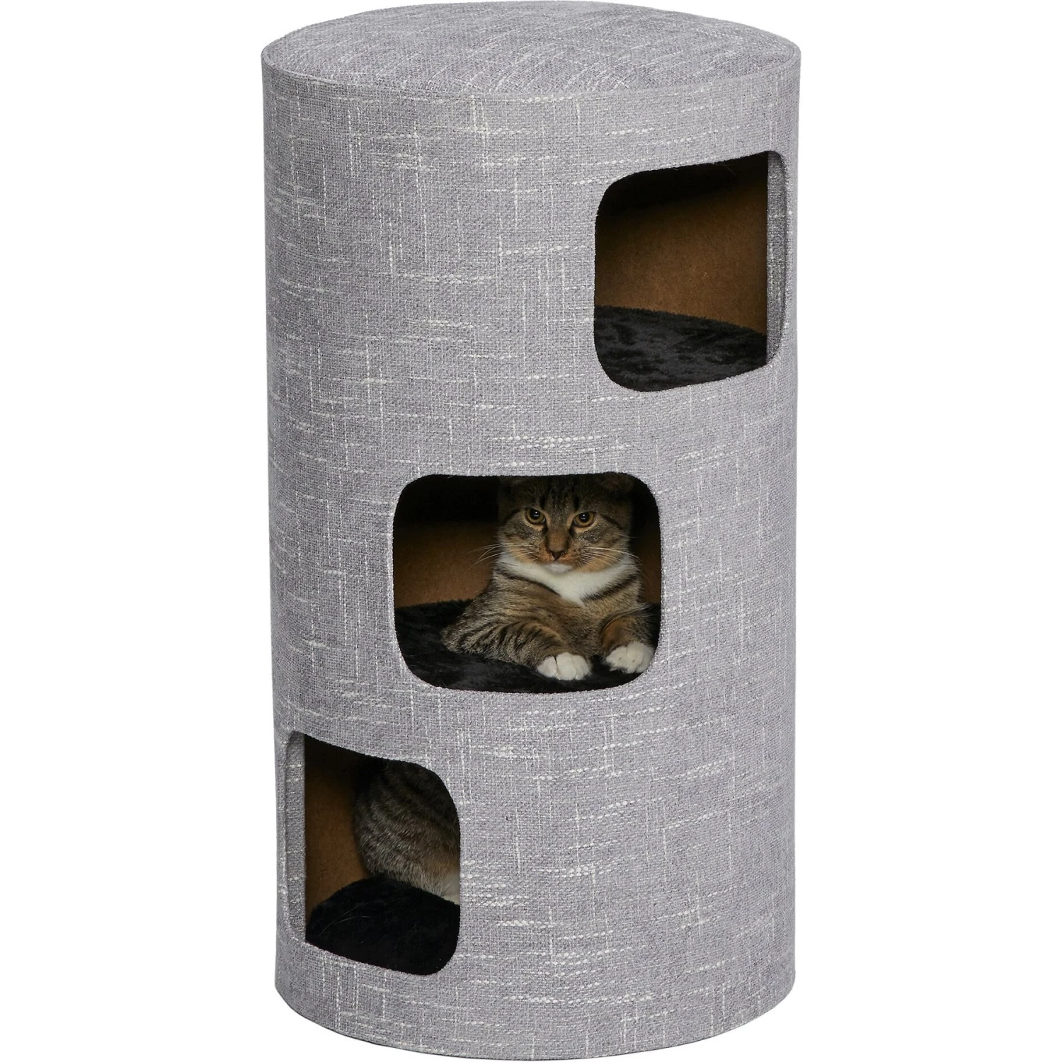 MidWest 3-Story Feline Nuvo Stella Cat Condo, Silver - Image 2