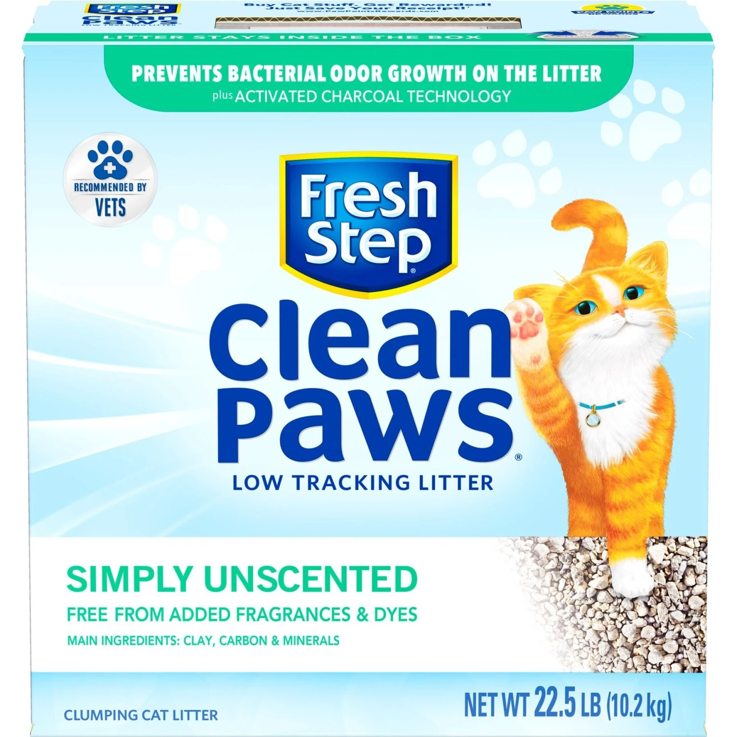 Fresh Step Clean Paws Simply Unscented Clumping Clay Cat Litter - Image 7