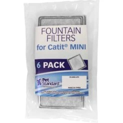 Pet Standard Charcoal Filters For Catit Mini Fountains, 6 Count