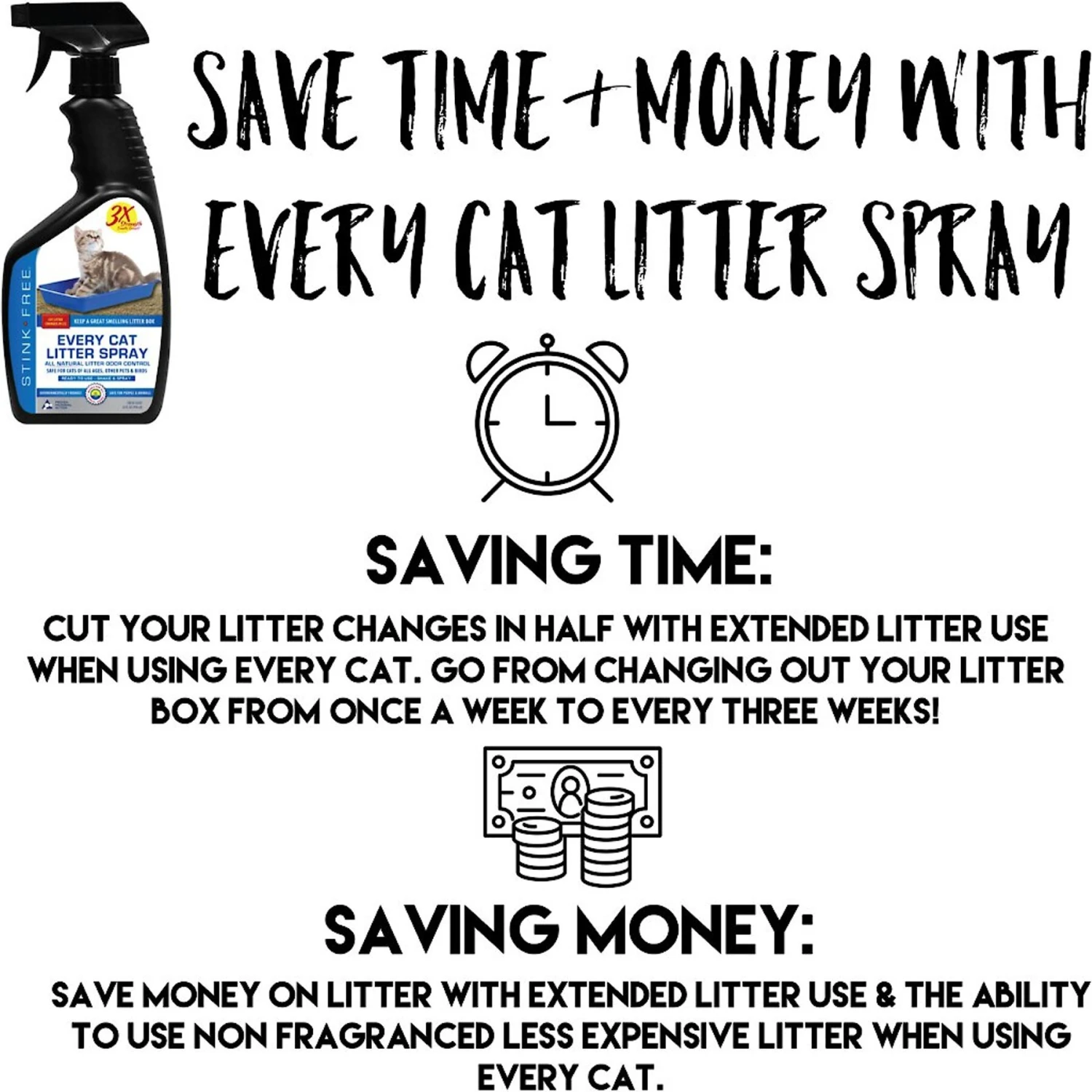 Stink Free Every Cat Litter Spray - Image 2
