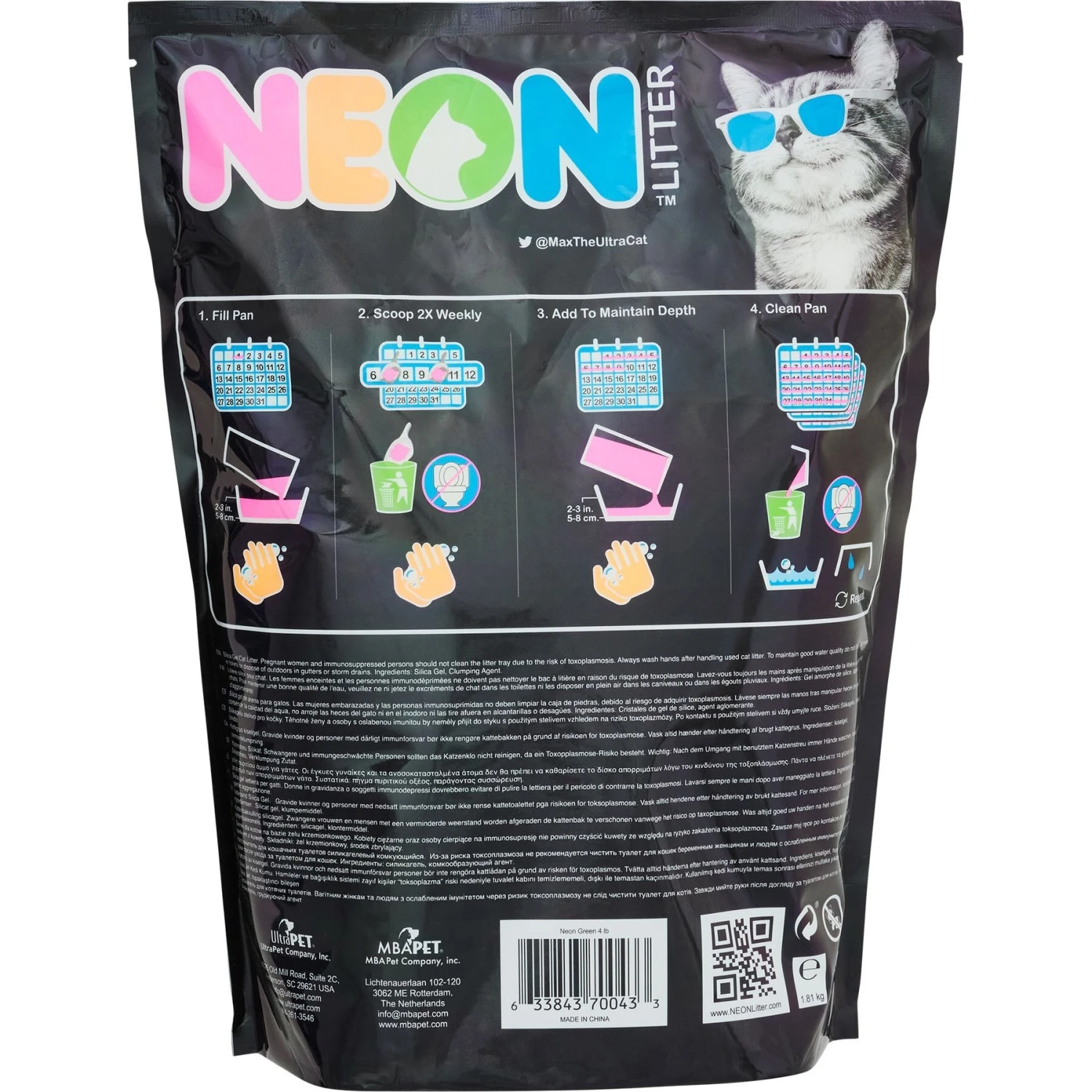 NEON Litter Unscented Clumping Crystal Cat Litter - Image 2