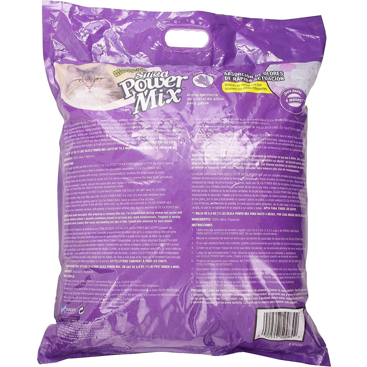 Catit Silica Scented Non-Clumping Crystal Cat Litter, 15-lb Bag - Image 2