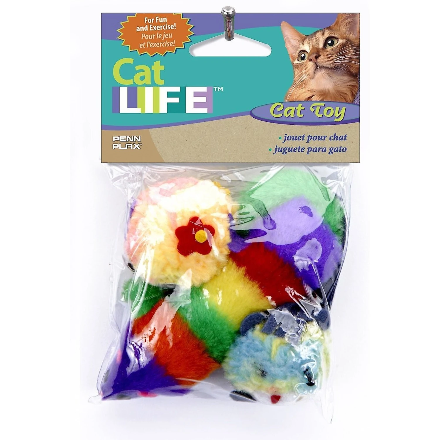 Penn-Plax Play-Fulls Multi-Pack Cat Toys, Color Varies - Image 3