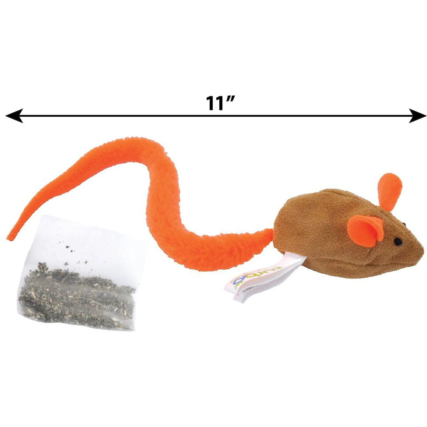 Turbo Tail Cat Toy With Catnip, Crinkle Mouse - Image 2