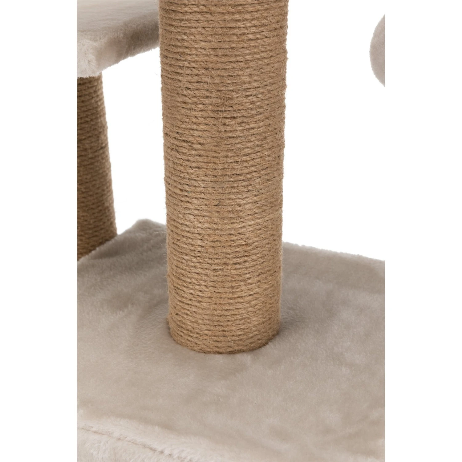TRIXIE Valencia 28-in Plush Cat Tree & Scratching Post With Condo & Cat Toy - Image 4