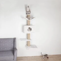 TRIXIE Dayna 59.8-in Plush Wall Mounted Cat Tree