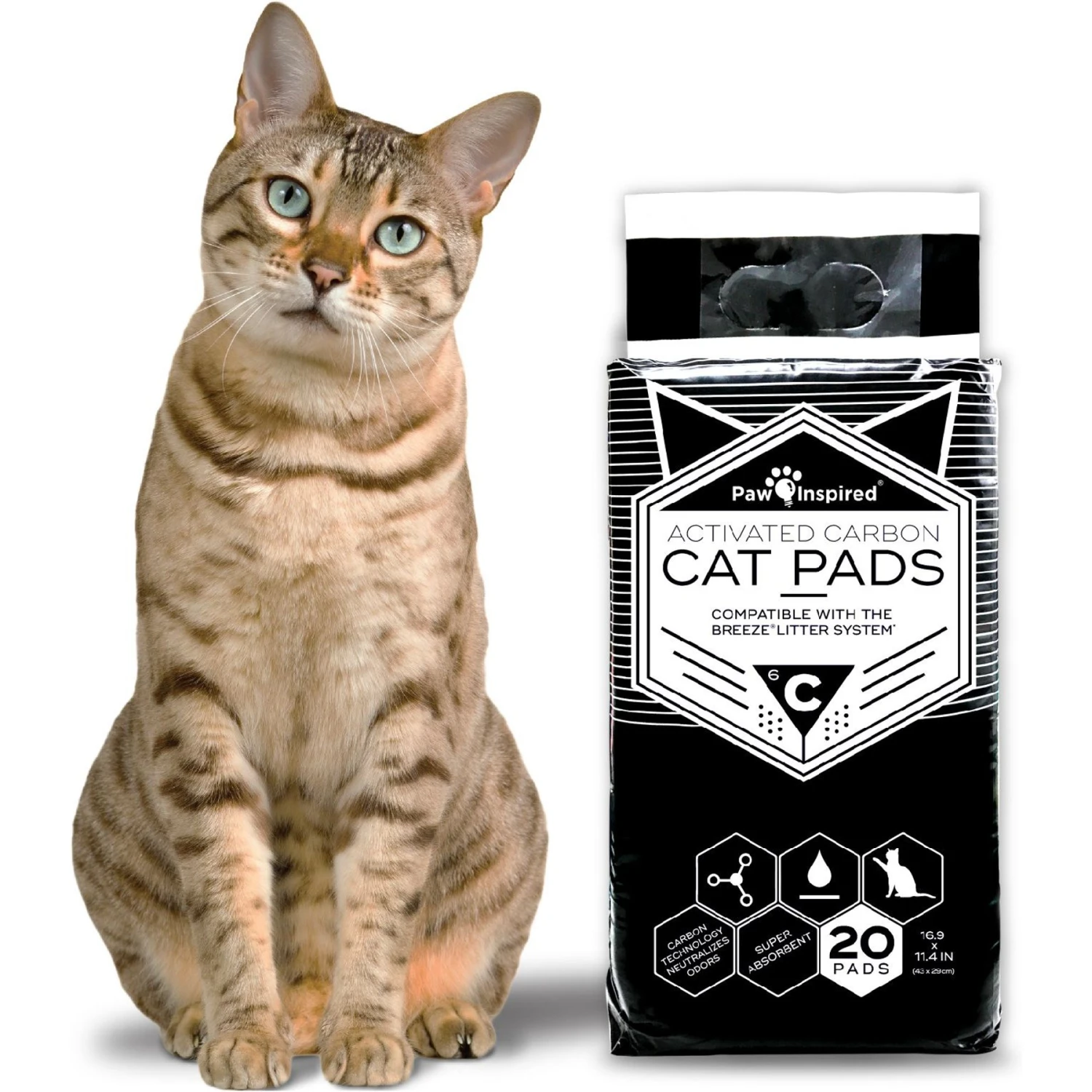 Paw Inspired Cat Litter Pads, 20 Count - Image 2