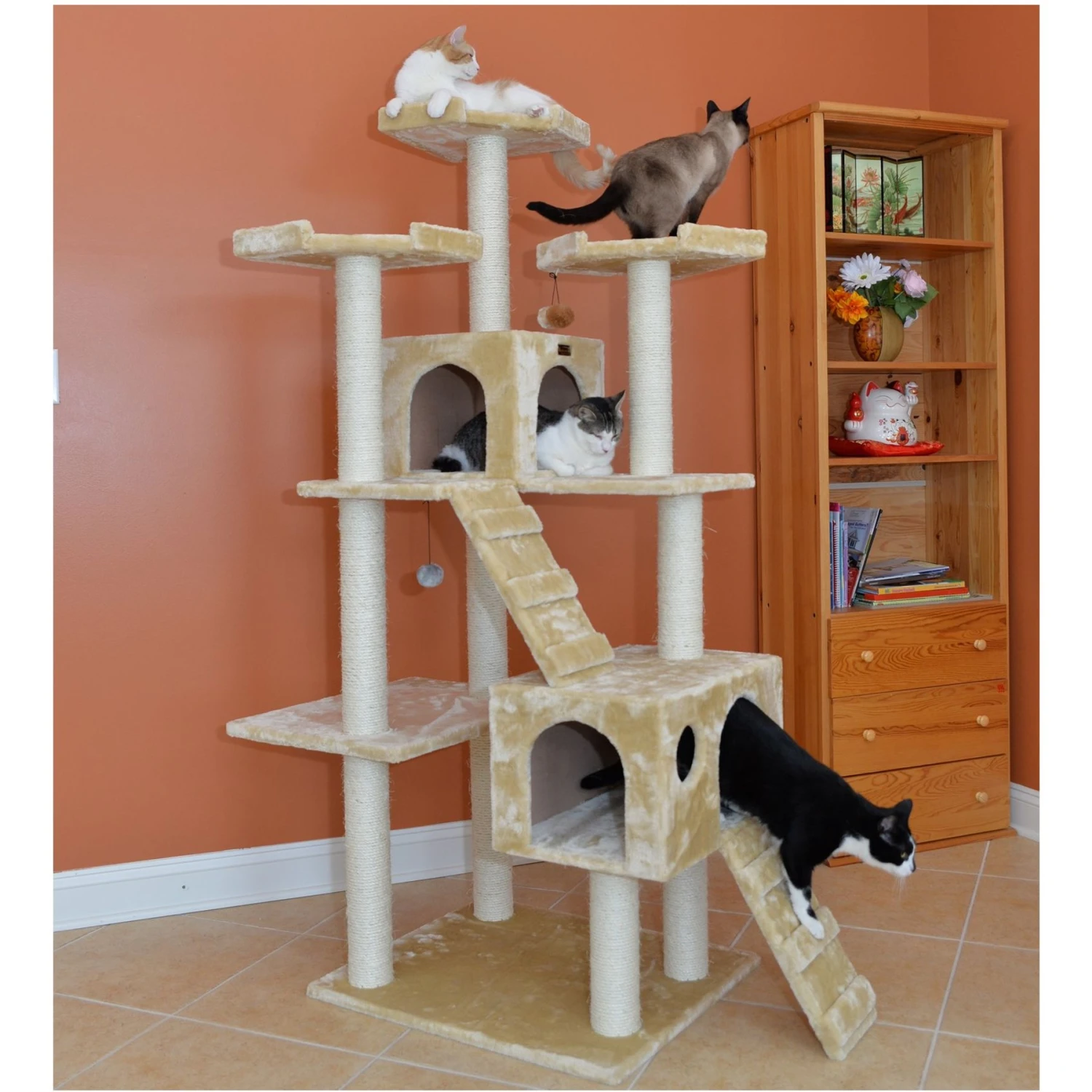 Armarkat 74-in Multi-Level Cat Tree - Image 4