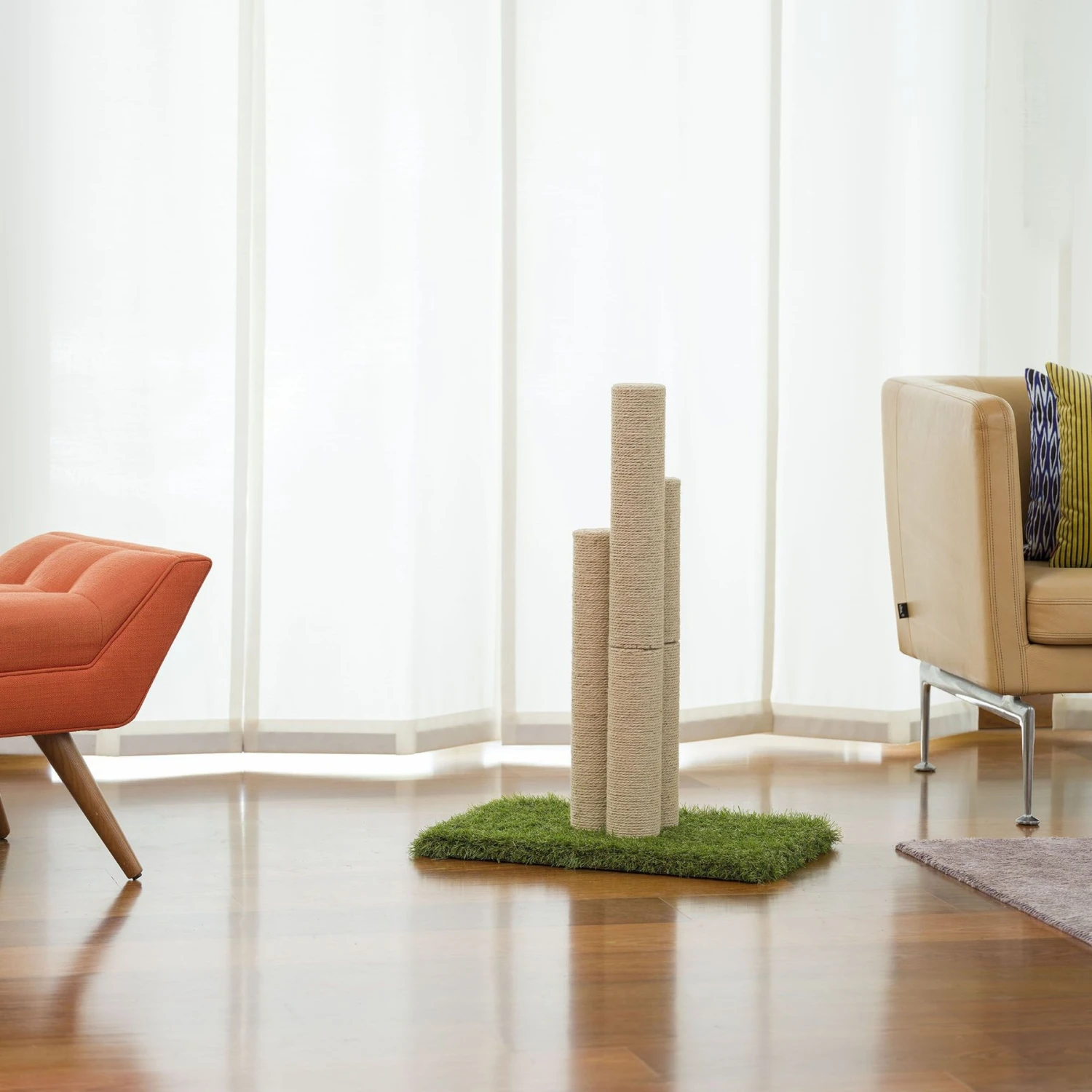 On2Pets Skyline 22-in Sisal Cat Scratching Post - Image 3