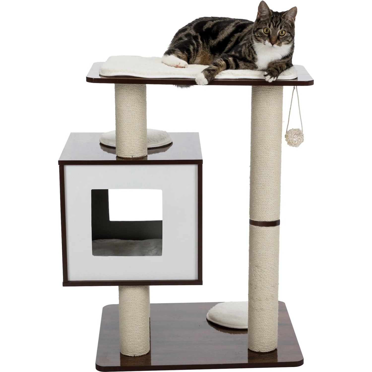 TRIXIE Inola 31-in Modern Wooden Tower Cat Scratching Post - Image 2