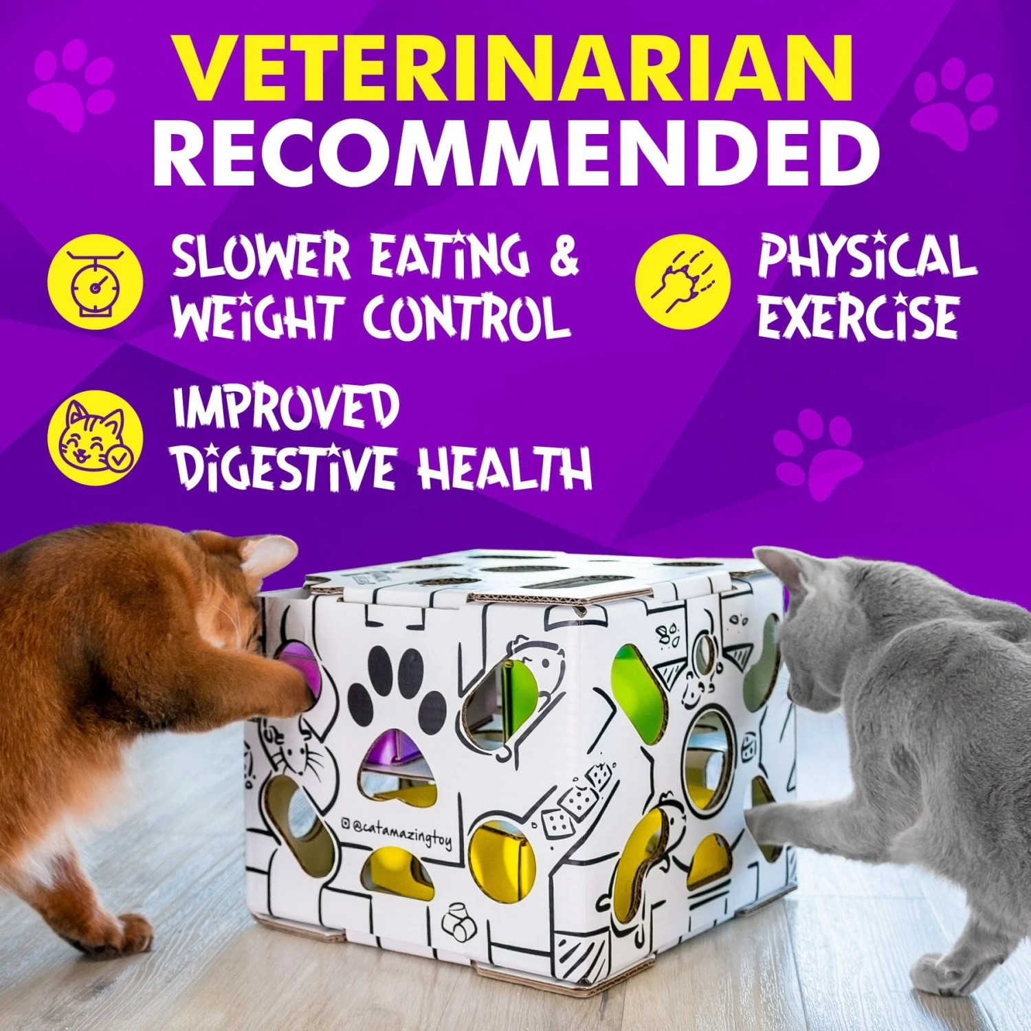 Cat Amazing Sliders Interactive Treat Maze & Puzzle Cat Toy - Image 5