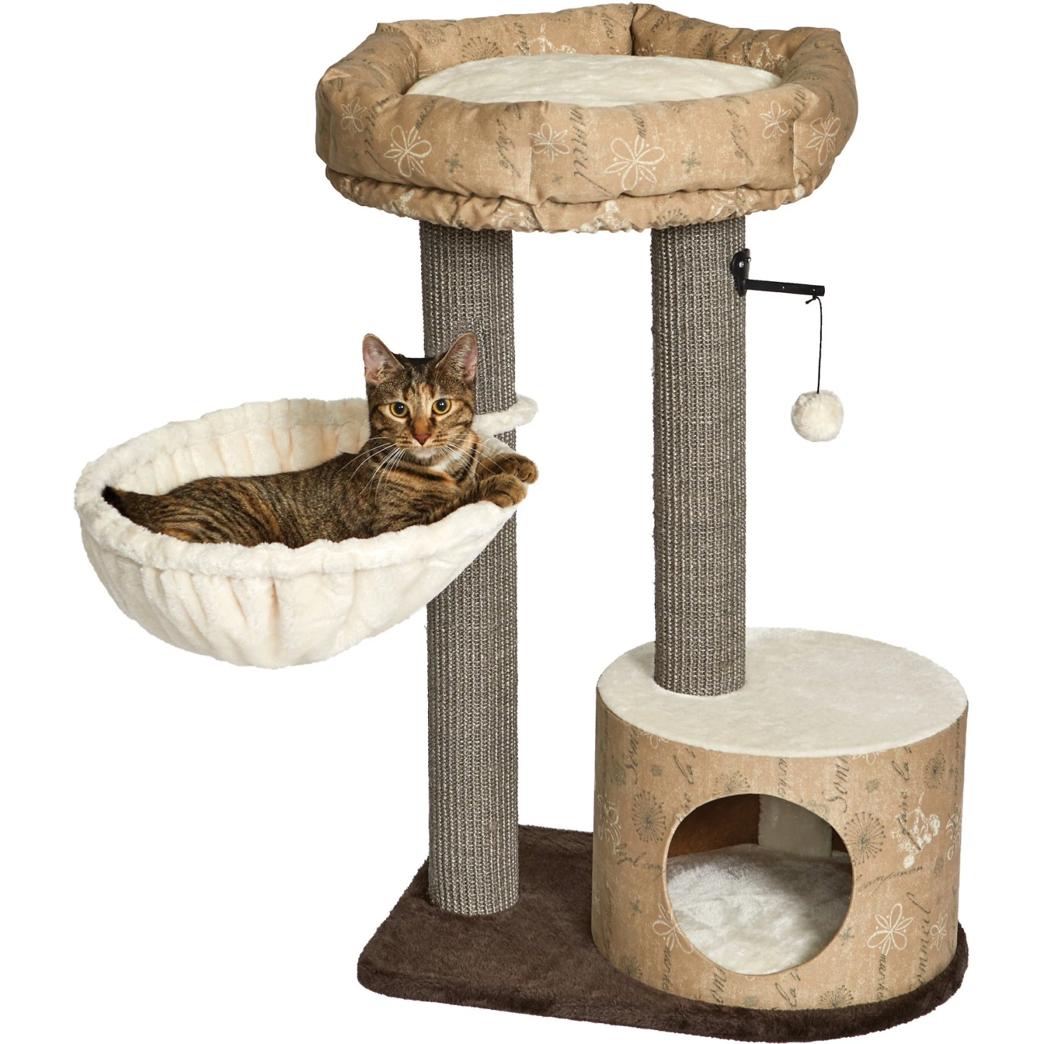 MidWest Feline Nuvo Cove 35-in Faux Fur Modern Cat Tree