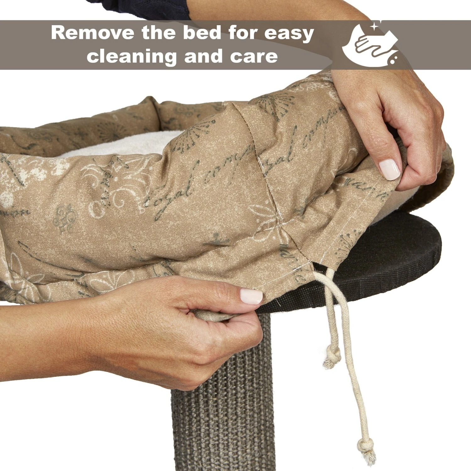 MidWest Feline Nuvo Cove 35-in Faux Fur Modern Cat Tree - Image 6