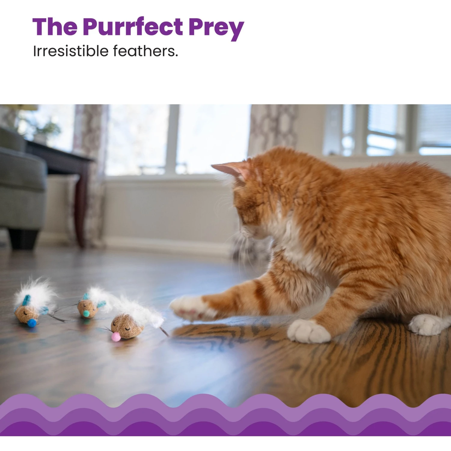 Catstages Mousin' Around Hide 'N Treat Dispenser Cat Toy, 3 Count - Image 4