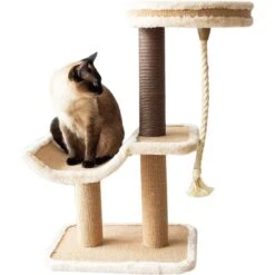 Catry Cradle Cat Tree With Paper Rope Scratching Posts & Sisal Rope Toy