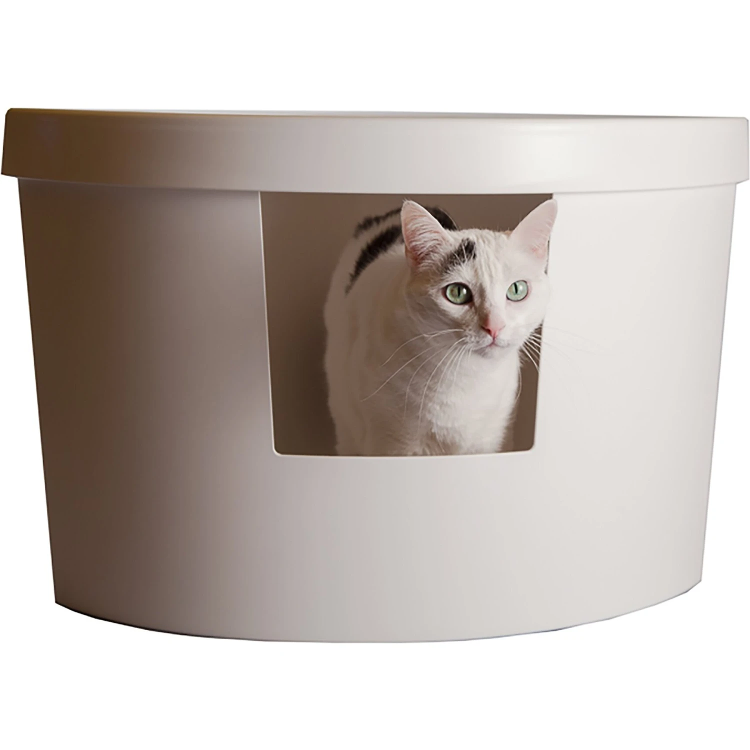 Kitangle Corner Kitty Cat Litter Box, Large - Image 3